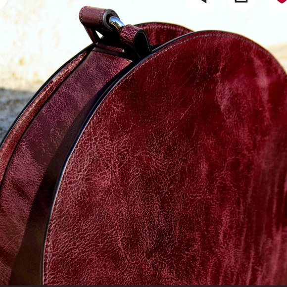 Leather Crossbody Round Bag - Picture 7 of 7